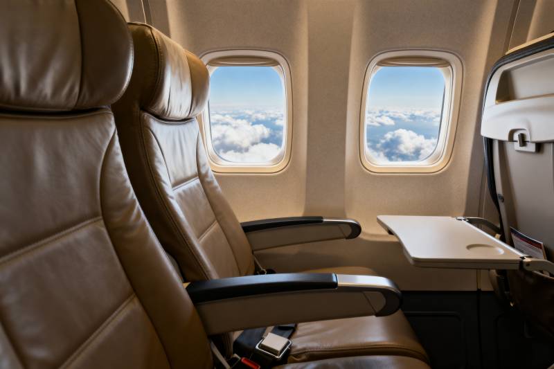 飞机商务舱座椅图片