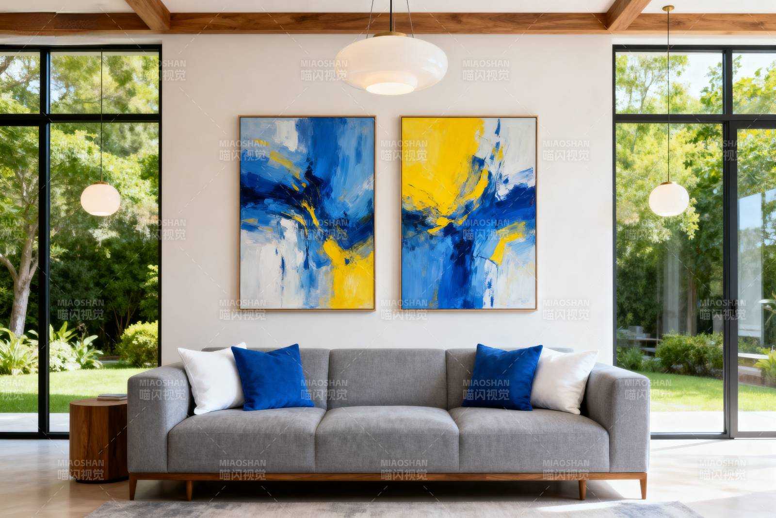 现代客厅艺术装饰图片