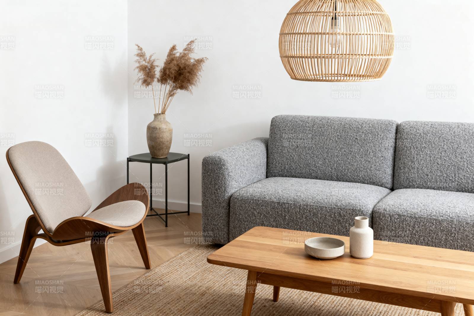 简约现代客厅布置图片