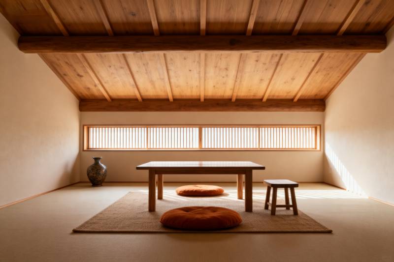 日式禅意茶室图片