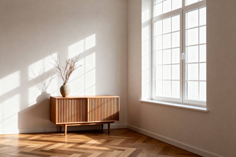 阳光洒落的静谧角落图片