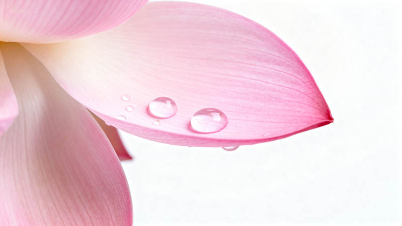 花瓣上的露珠图片