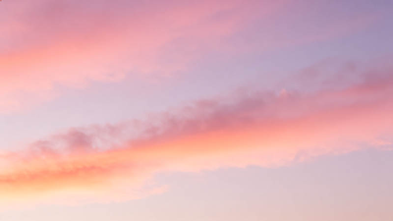 晚霞映天际图片