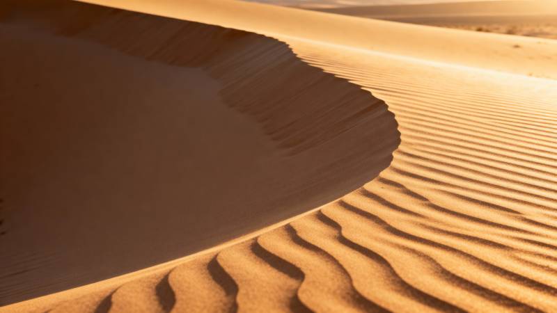 沙漠沙丘的波纹图片