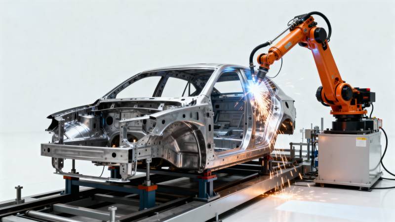 智能焊接汽车生产线图片