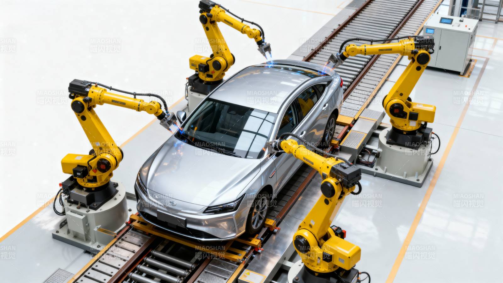 智能汽车生产线图片