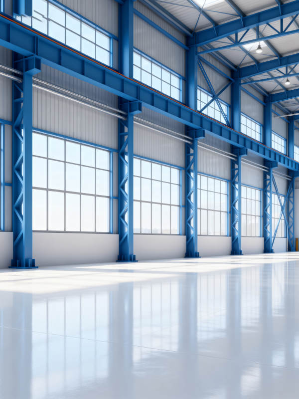 宽敞明亮的工业厂房图片
