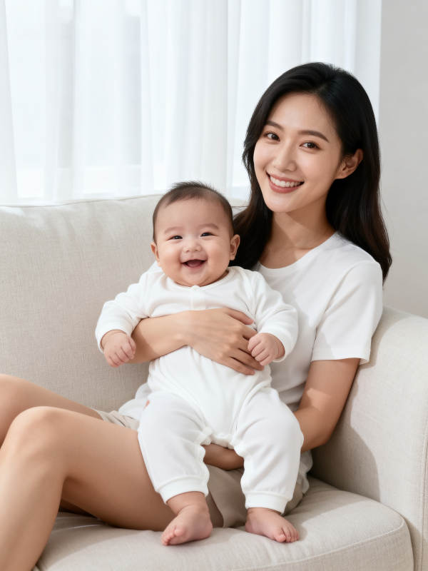 母子温馨时光图片