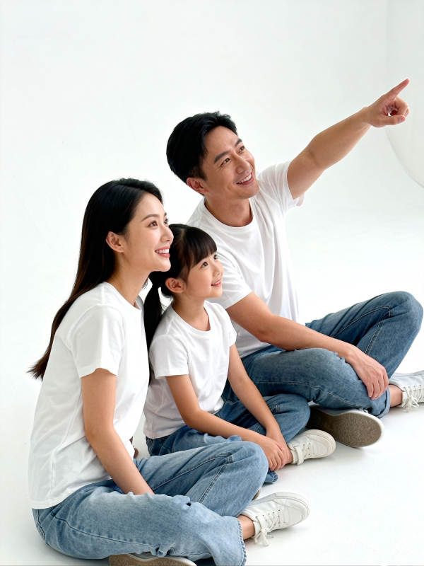 幸福家庭共赏远方图片