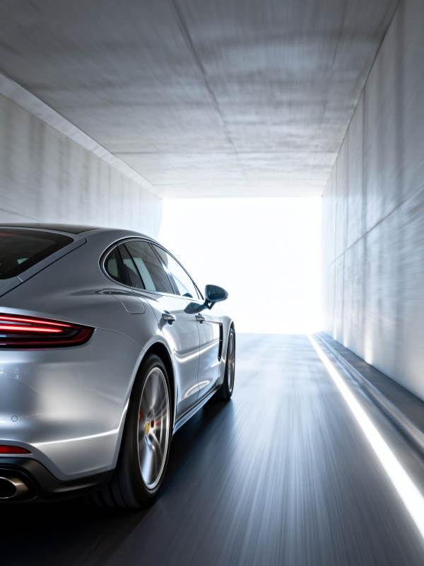 疾驰隧道光影图片