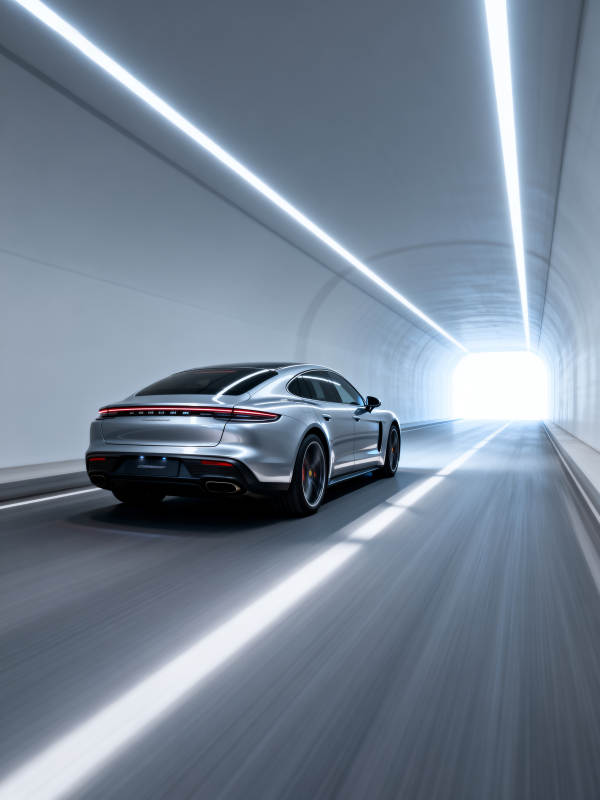 疾驰隧道 光影追梦图片