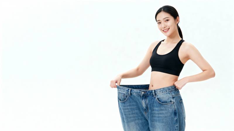 瘦身成功 自信满满图片