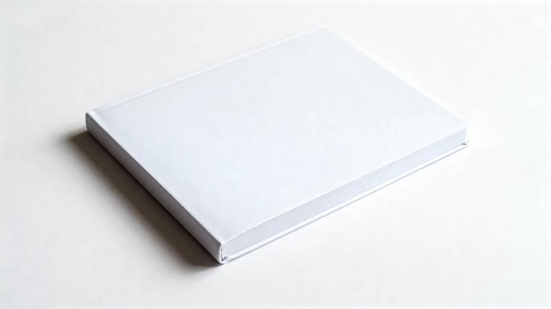 纯白书本静置图片