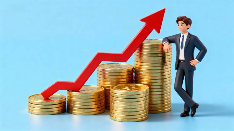 财富增长趋势图片