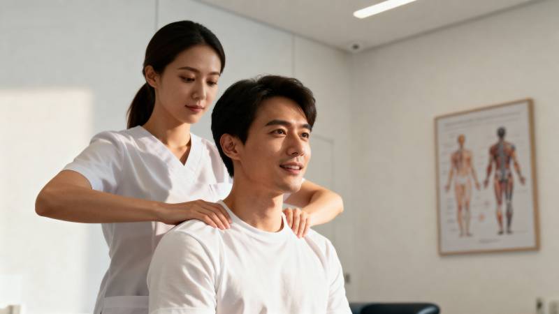 专业理疗师正在按摩图片