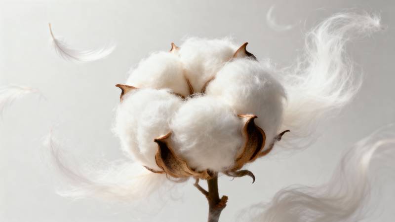 棉花绽放图片