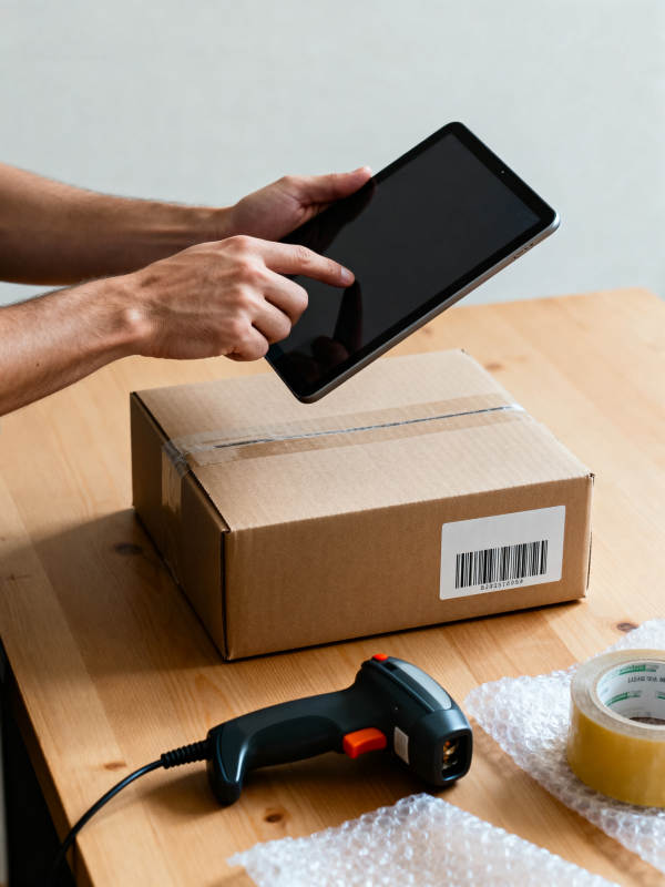 扫码发货准备中图片