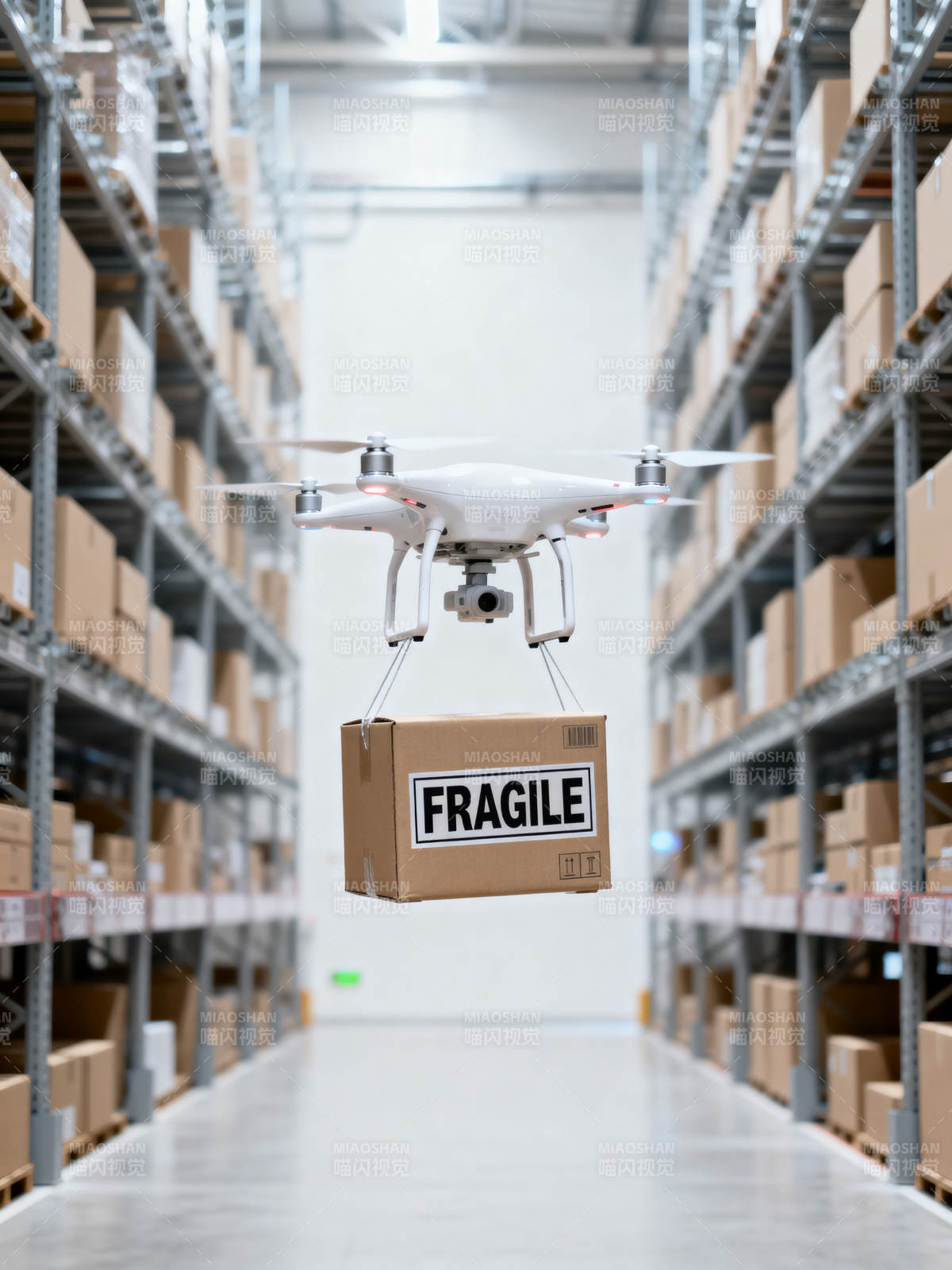 无人机仓库运货图片