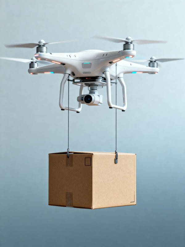 无人机送货图片