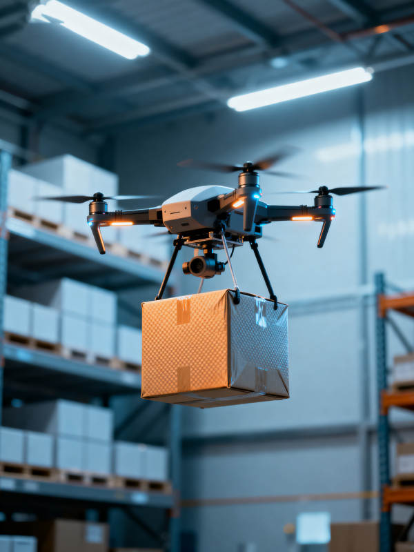 无人机搬运货物图片