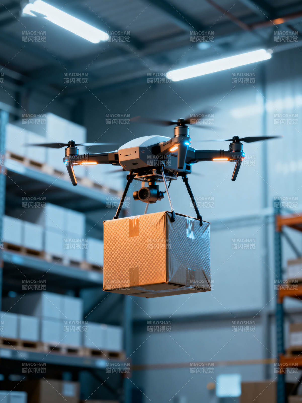 无人机搬运货物图片