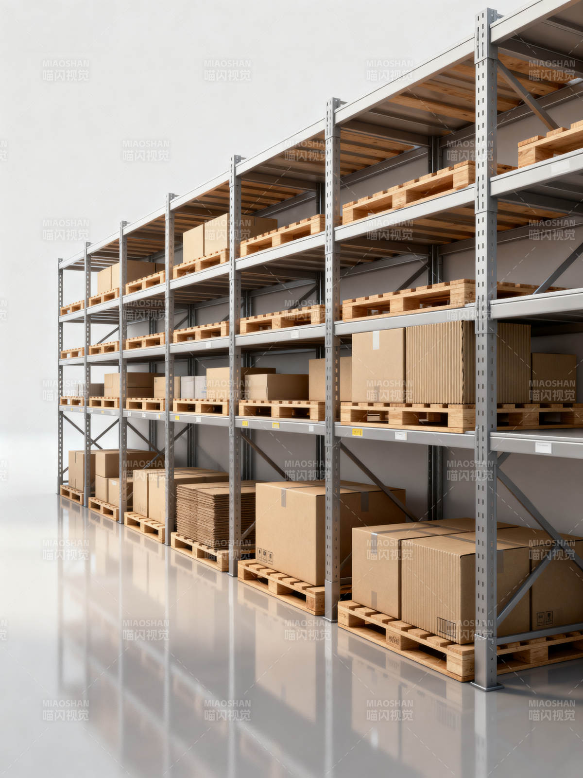 仓库货架储物图图片