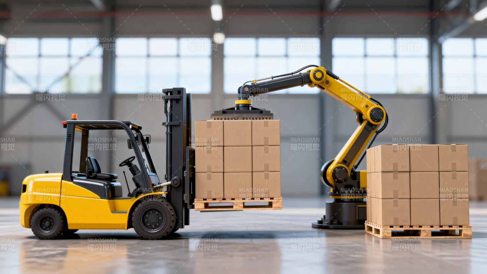 智能仓储搬运图片