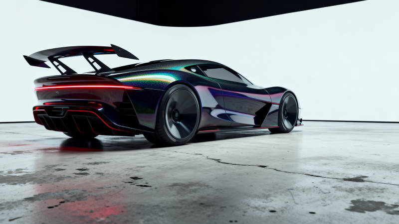 未来跑车炫彩登场图片