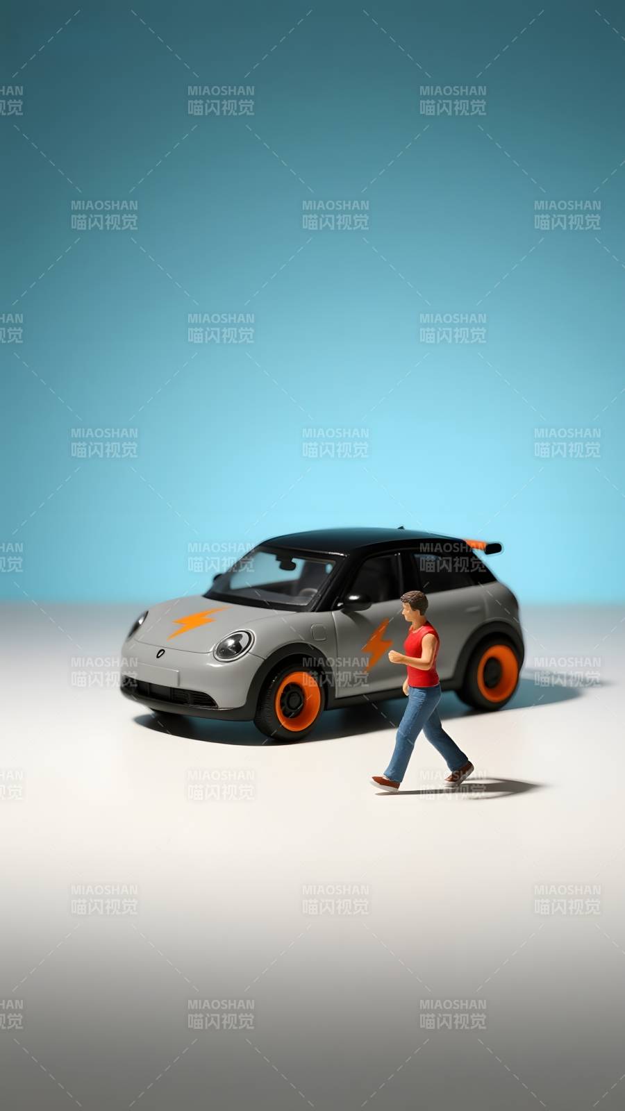 电车与行人图片