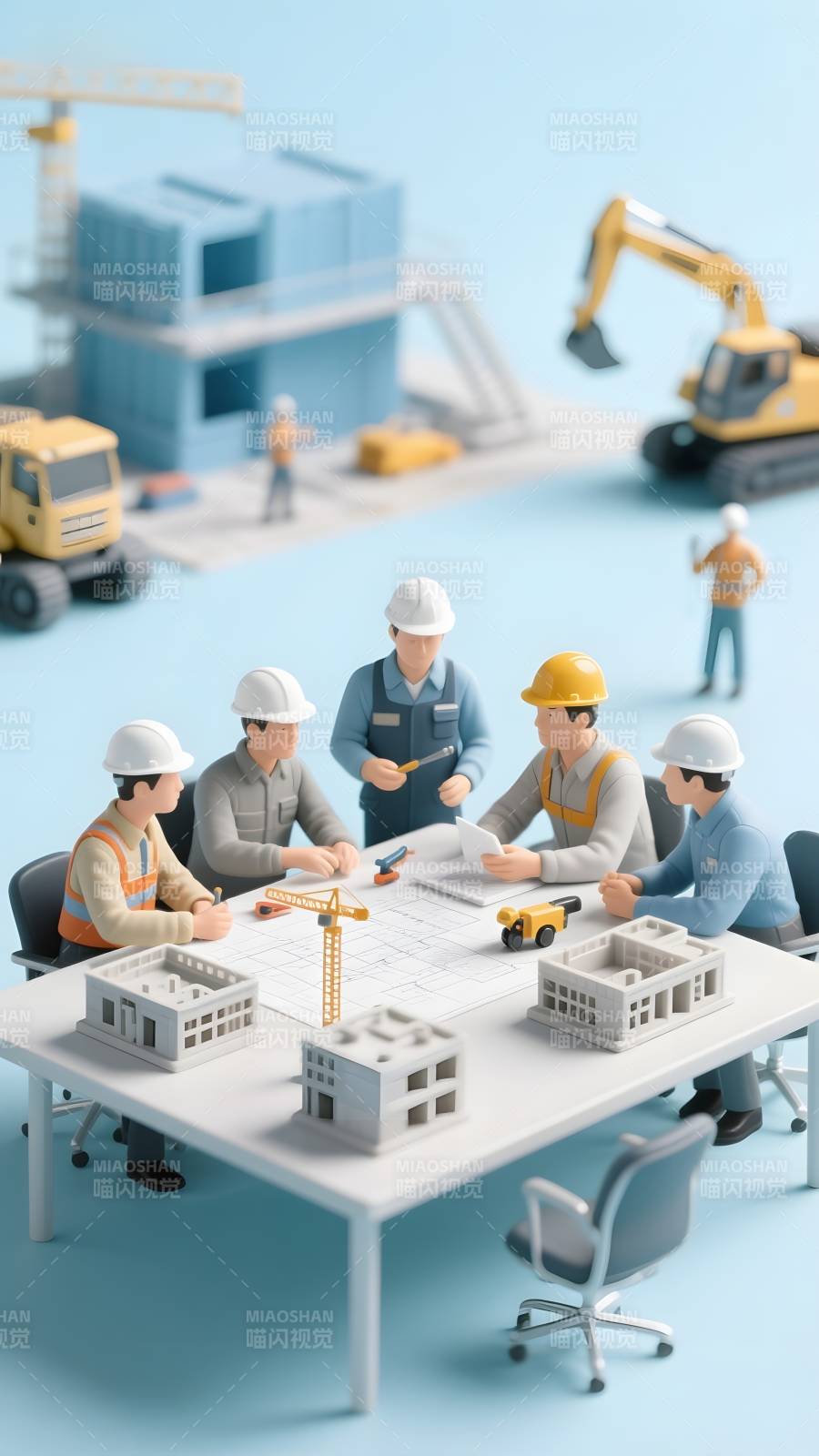 建筑团队规划会议图片