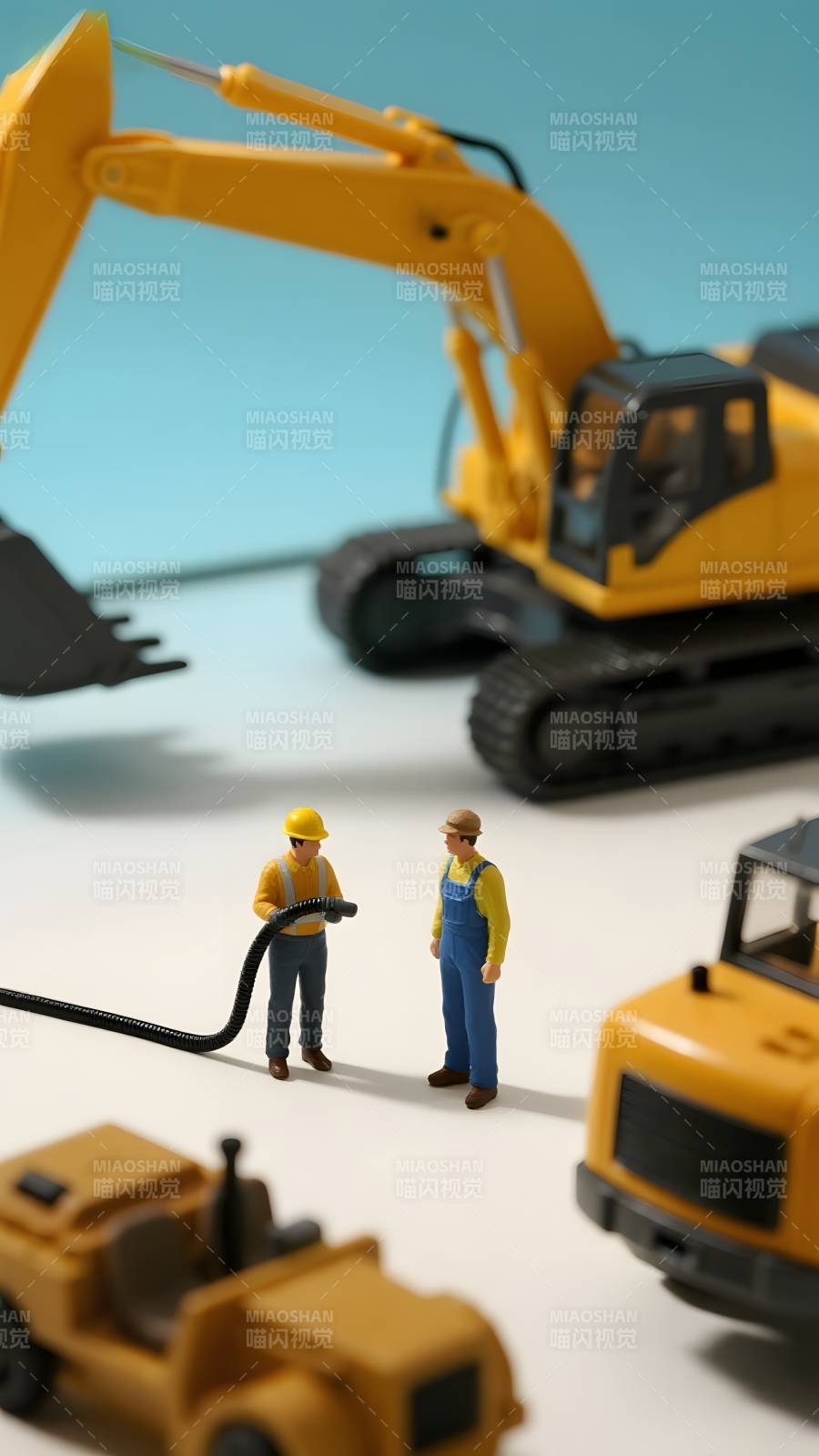 微型工地场景图片