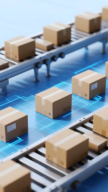 智能物流传送带图片