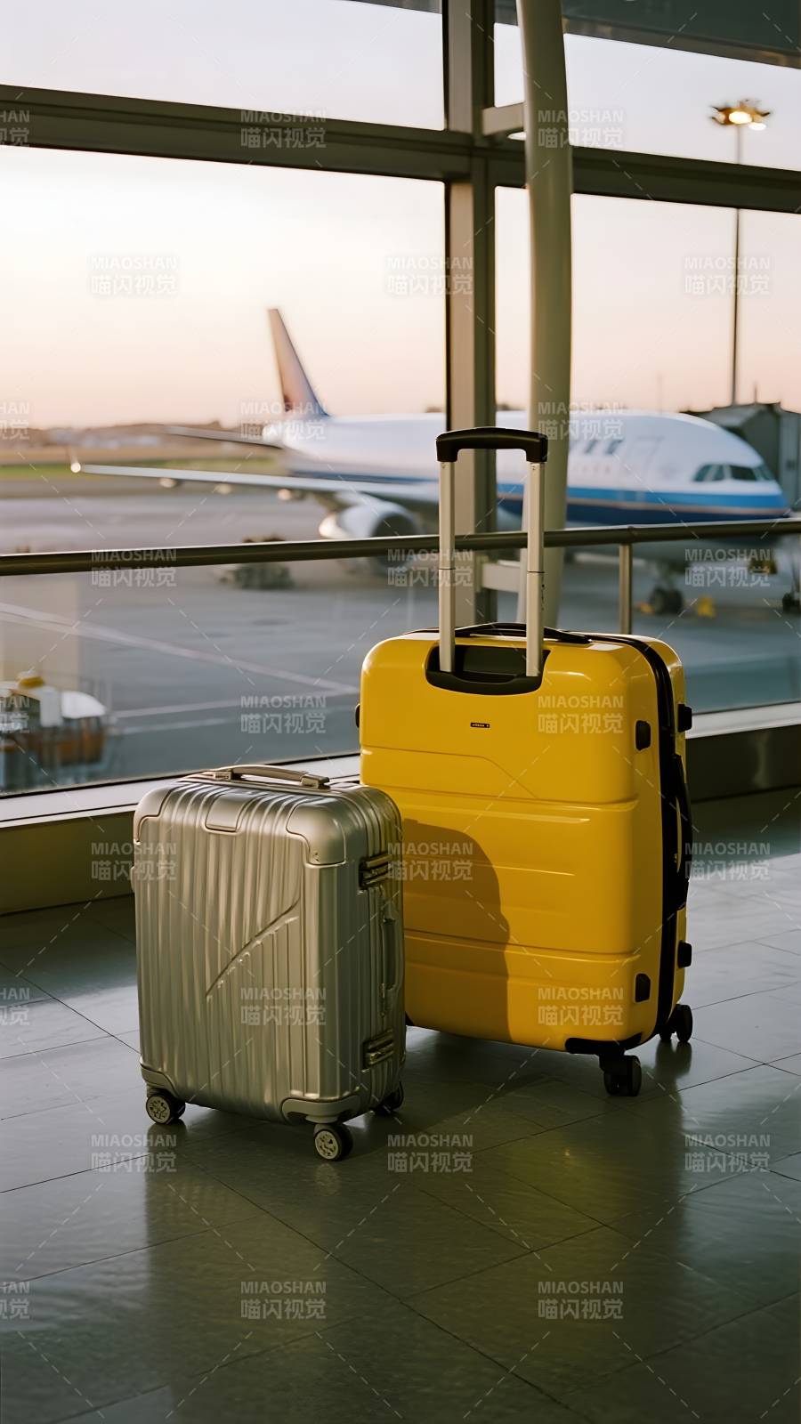 机场行李箱图片