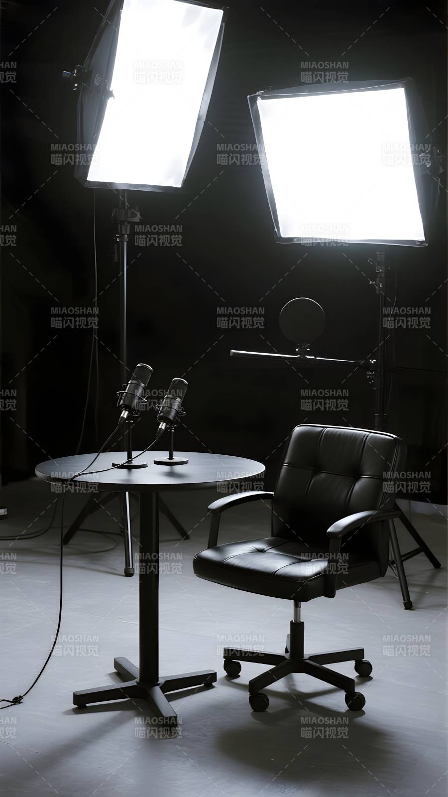 专业录音棚一角图片