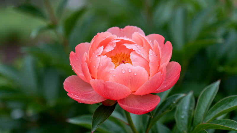 粉红牡丹绽放图片