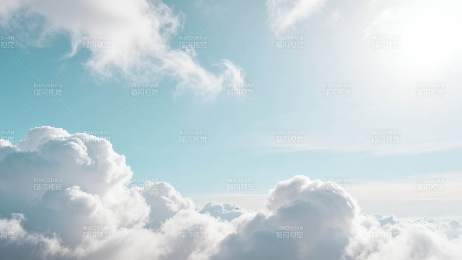 蓝天白云 晴空万里图片