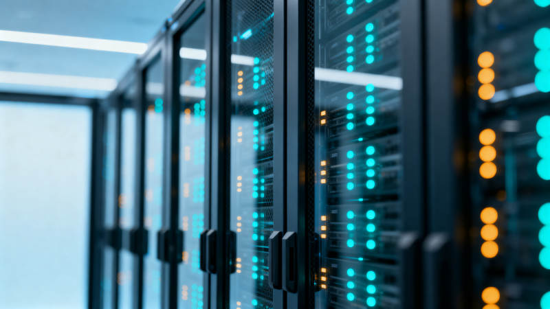 数据中心服务器阵列图片