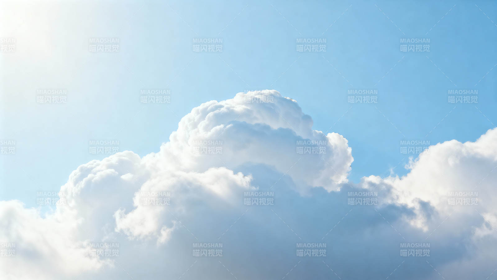 蓝天白云 晴空万里图片