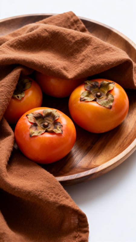 柿子静物图图片