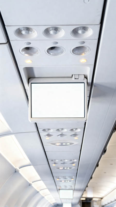 飞机客舱顶棚显示屏图片