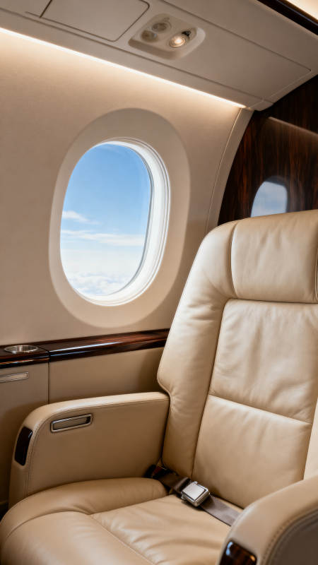 豪华飞机舱内景图片