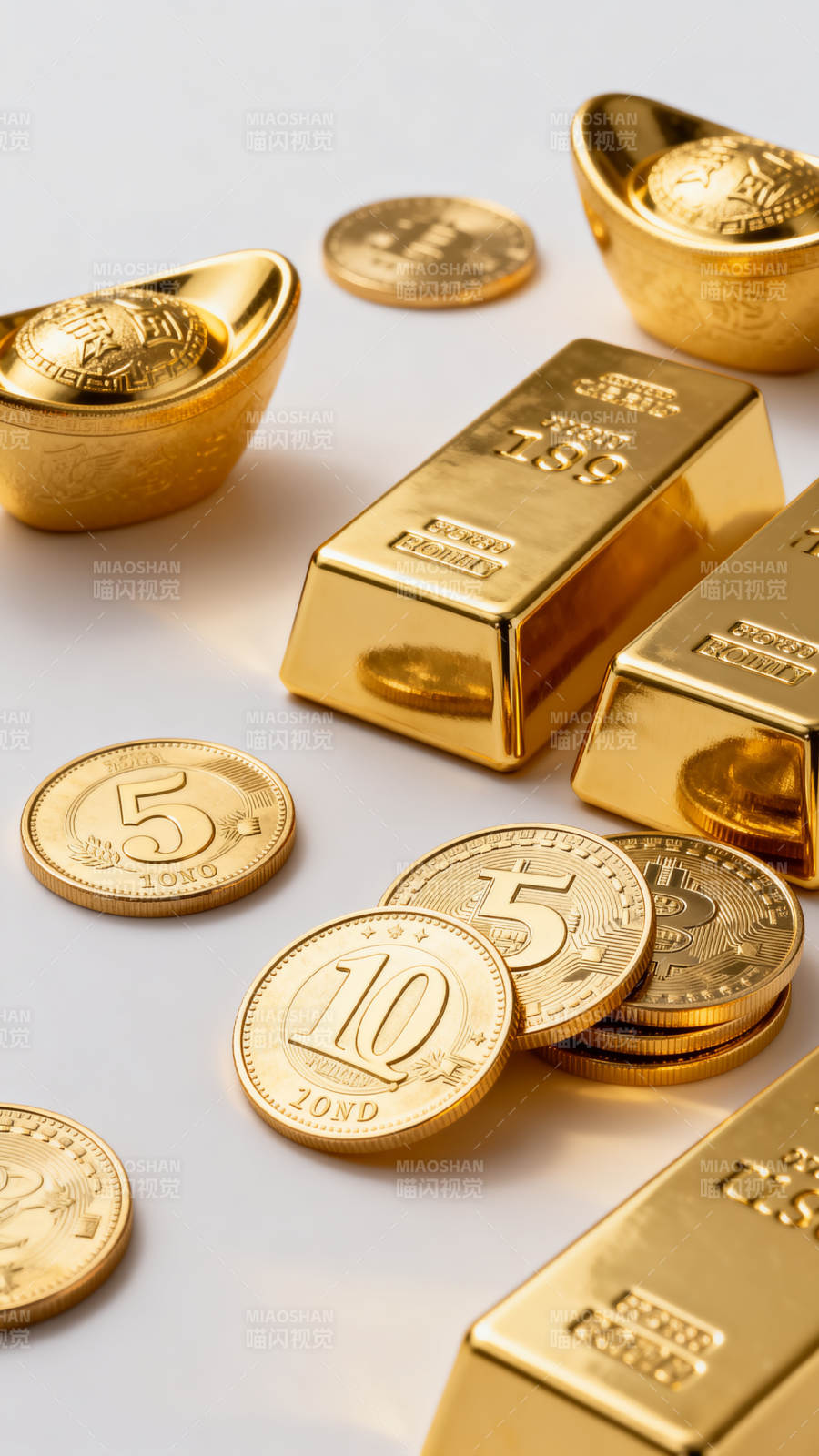 黄金宝藏闪耀光芒图片