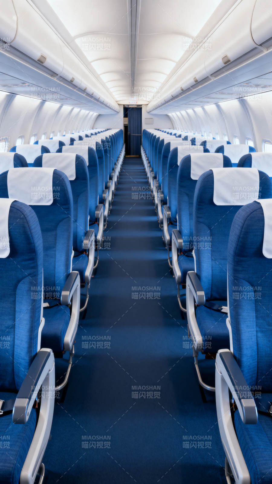 飞机客舱内部景象图片