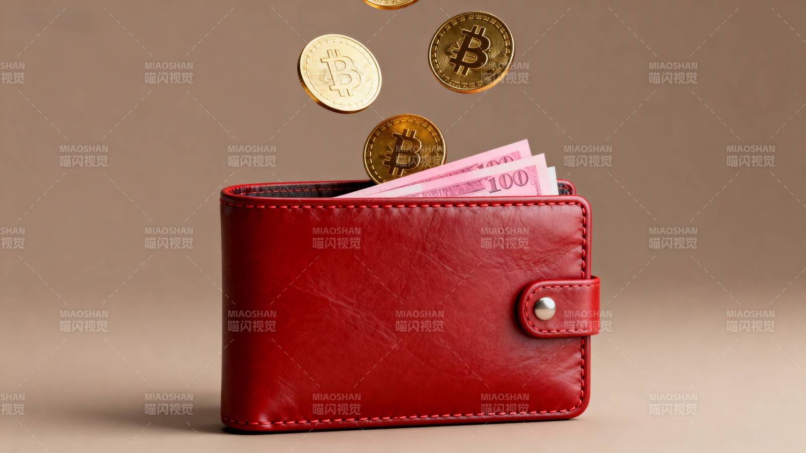 钱包里的比特币图片