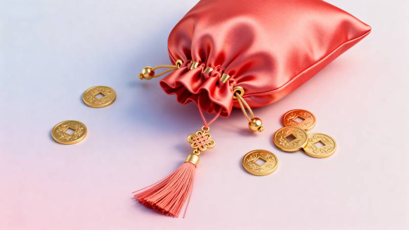 红袋金 coin 福运来图片