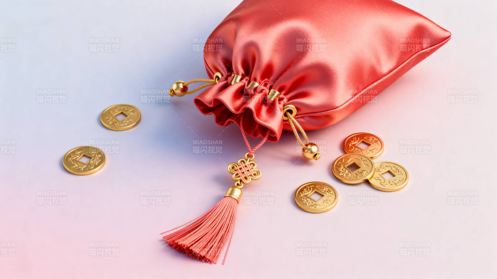 红袋金 coin 福运来图片