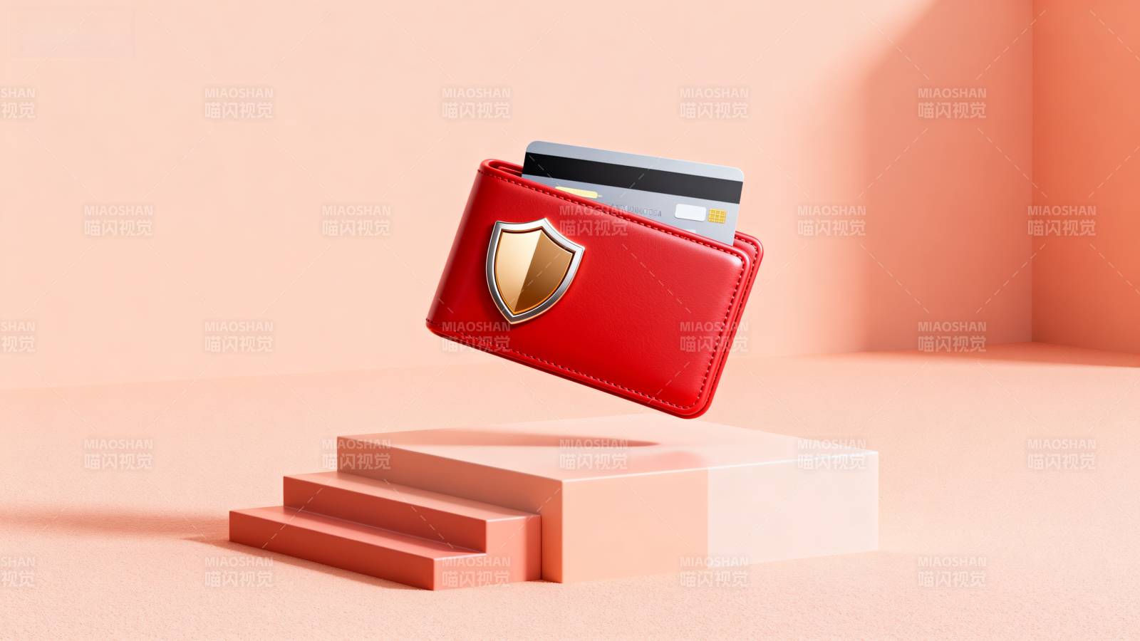 红色卡包悬浮展示图片
