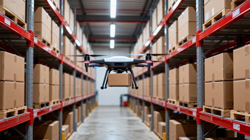 无人机仓库配送图片