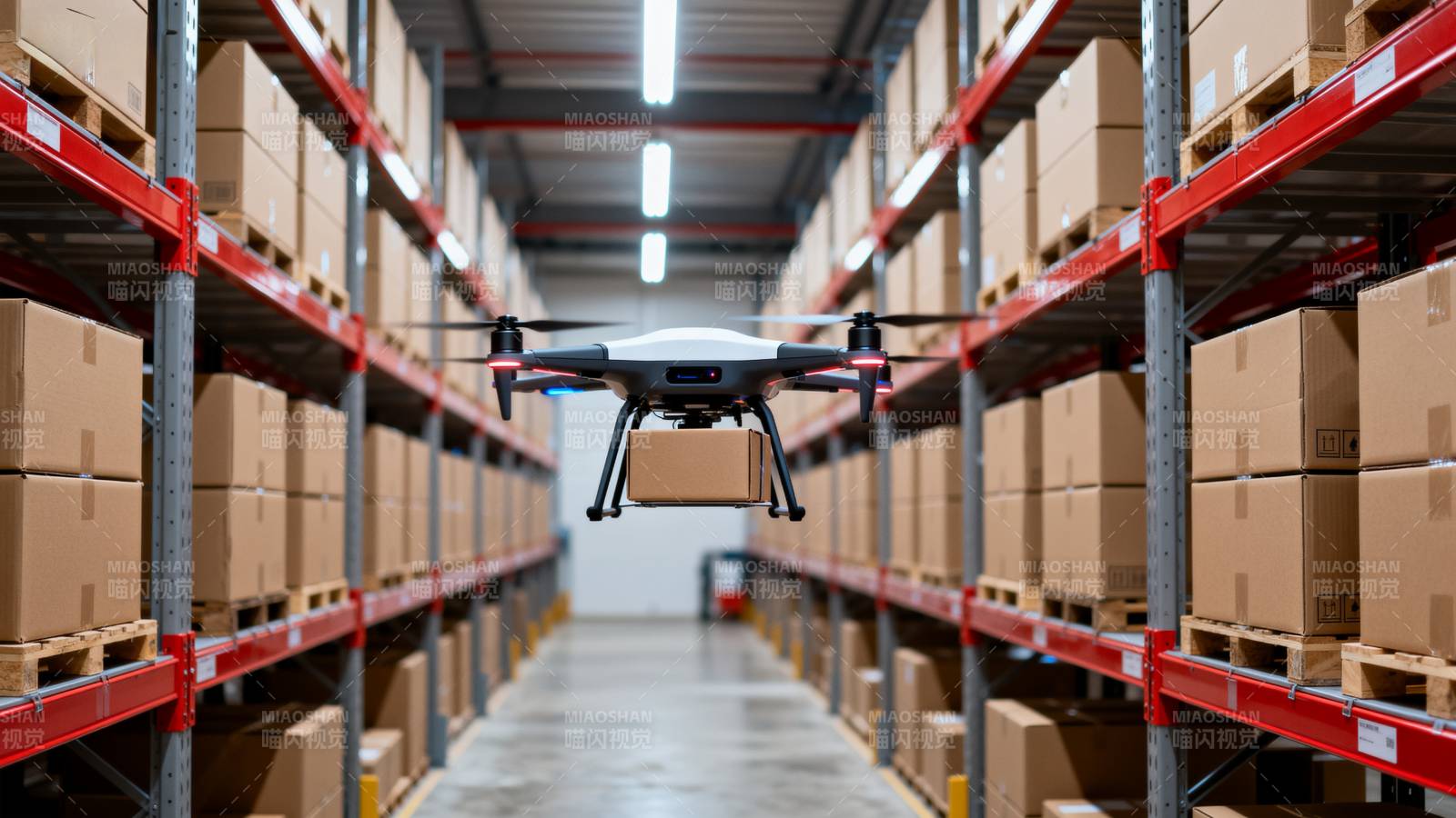 无人机仓库配送图片