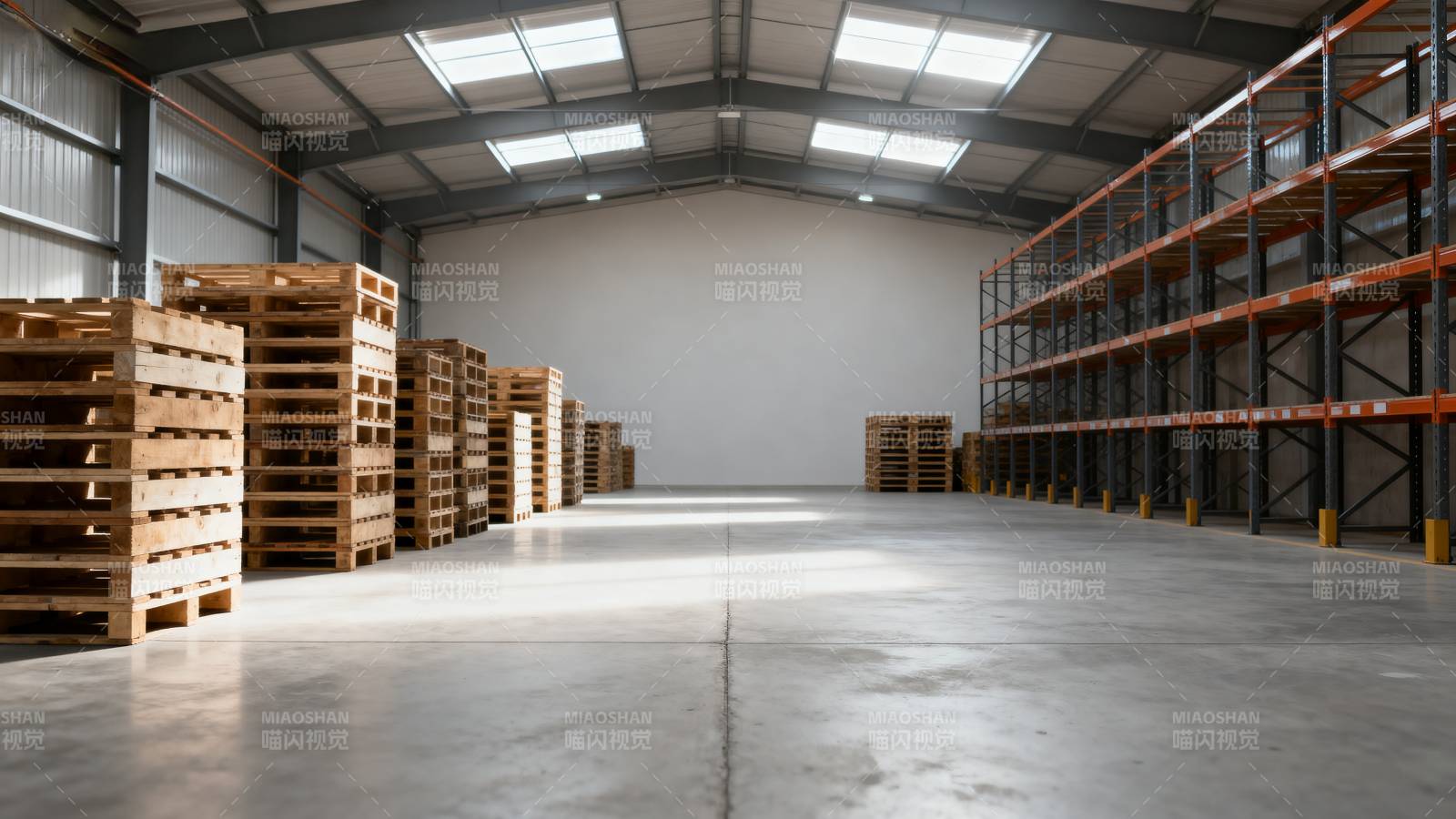 宽敞明亮的仓库图片